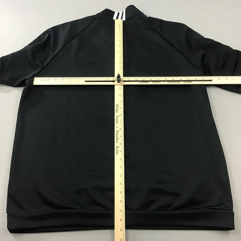 Adidas Sweater Men 2XL Black Climalite 1/4 Zip Golf Pullover Collar Golfer XXL